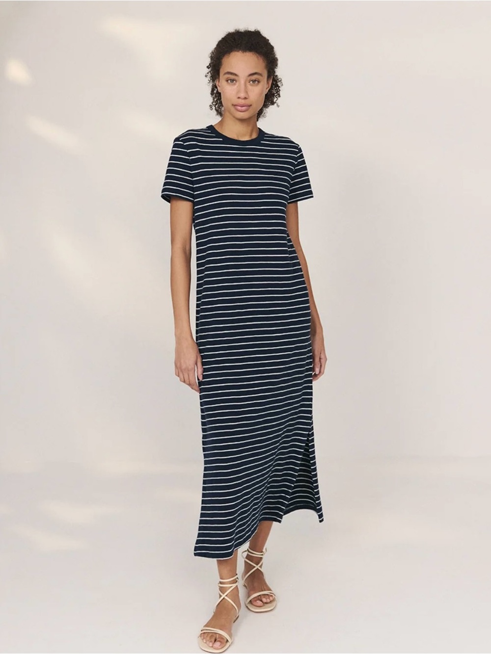Pact Soft Slub Essential easy tee maxi dress size XS